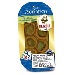 Filé de Aliche Italiana RIZZOLI Azeite com Alcaparra 40g