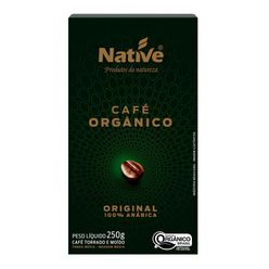 Café NATIVE orgânico  torrado e moído 250g