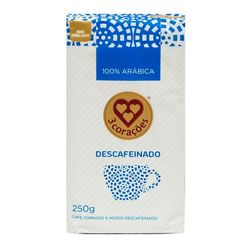 Café 3 CORAÇÕES Descafeinado 250g