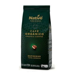 Café NATIVE orgânico em grãos 500g