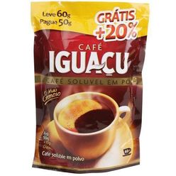 Café IGUAÇU Solúvel leve 60g pague 50g