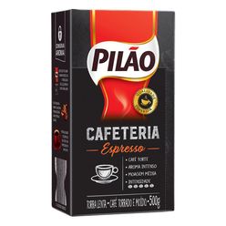 Café PILÃO Cafeteria Espresso Torrado e Moído a Vácuo 500g