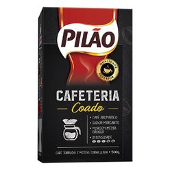 Café PILÃO Cafeteria Coado Torrado e Moído a Vácuo 500g