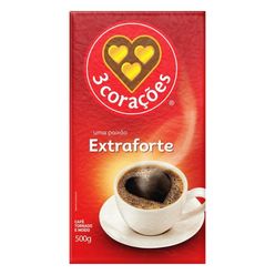 Café 3 CORAÇÕES Extraforte a Vácuo 500g