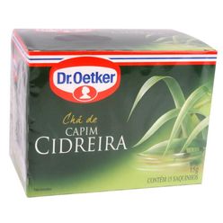 Chá DR OETKER Capim Cidreira com 15 Saquinhos 15g