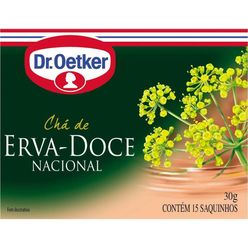 Chá DR OETKER erva doce com 15 Saquinhos 30g