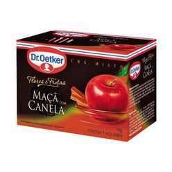 Chá DR OETKER Flores & Frutas maçã e canela Com 15 Saquinhos 30g