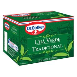 Chá Verde DR OETKER tradicional Com 15 Saquinhos 25.5g