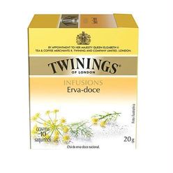 Chá TWININGS erva doce Com 10 Saquinhos 20g