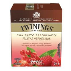 Chá TWININGS frutas vermelhas Com 10 Saquinhos 20g