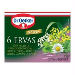 Chá DR OETKER 6 Ervas Com 15 Saquinhos 15g