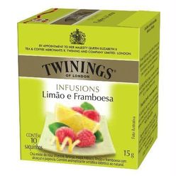 Chá TWININGS Limão e Framboesa Com 10 Saquinhos 15g