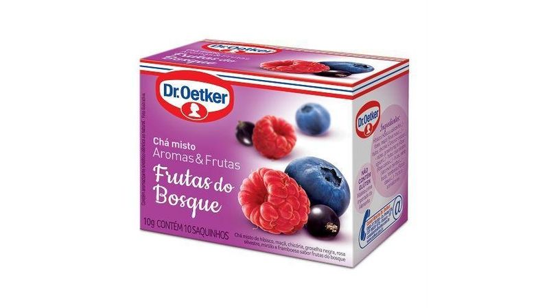 Ch Dr Oetker Groselha Negra Mirtilo E Framboesa Com 10 Saquinhos