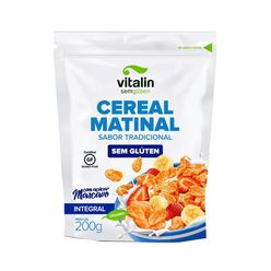 Cereal Matinal VITALIN Integral Tradicional com Açúcar Mascavo Sem Glúten 200g