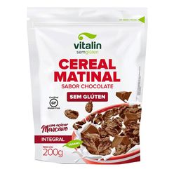 Cereal Matinal VITALIN Integral Chocolate com Açúcar Mascavo Sem Glúten 200g