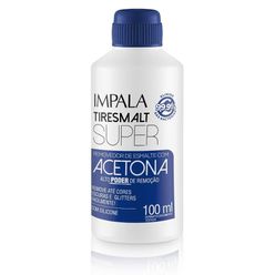 Removedor de Esmalte IMPALA Tiresmalt Super com Acetona 100ml