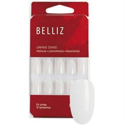 Unhas Belliz Oval Com 24 Unidades