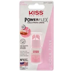 Cola Para Unhas Kiss Power Flex Pink 3g