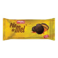 Pão de Mel AMINNA com Cobertura de Chocolate Sem Glúten Sem Leite 100g