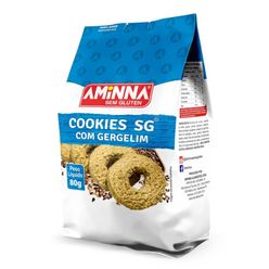 Biscoito AMINNA Cookies com Gergelim Sem Glúten 75g