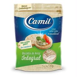 Biscoito de Arroz CAMIL Integral 150g