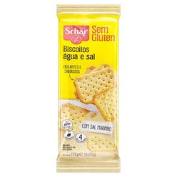 Biscoito SCHAR Água e Sal sem Glúten 115g