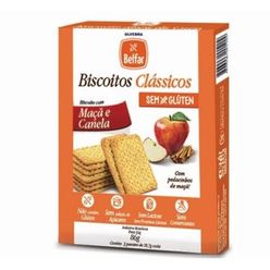 Biscoito BELFAR Clássicos Maça e Canela sem Glúten e sem Lactose 86g