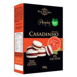 Biscoito SEU DIVINO Premium Casadinho sem Glúten e 0% Leite 120g