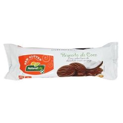 Biscoito de Coco NATURAL LIFE com Cobertura de Chocolate Meio Amargo Sem Glúten 140g