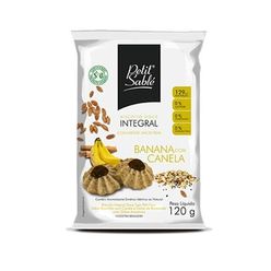 Biscoito PETIT SABLÉ Integral3 Banana com Canela Vegano Sem Lactose 120g