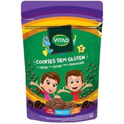 Cookies VITAO sem Glúten Cacau com Gotas de Chocolate Zero Adição de Açúcares sem Lactose 80g