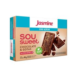 Biscoito JASMINE Sweet Chocolate e Gotas Zero Açúcar 75g