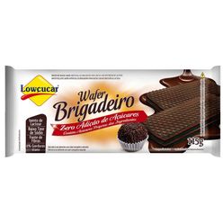 Biscoito wafer LOWÇUCAR Zero Açúcares Brigadeiro sem Lactose 115g