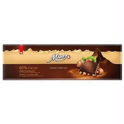 Chocolate Suíço MUNZ Premium 60% Cacau com Avelãs 300g