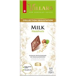 Chocolate VILLARS ao Leite com Avelãs 100g