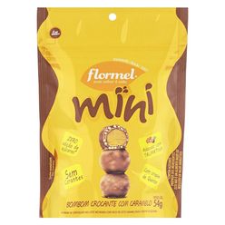 Mini Bombom FLORMEL Crocante com Caramelo Zero Adição de Açúcar 54g