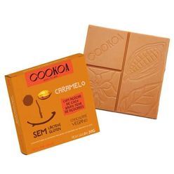 Chocolate COOKOA Caramelo com Áçúcar de Coco sem Lácteos e Glúten 30g