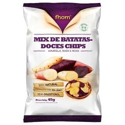 Chips FHOM Mix de Batata Doce 45g