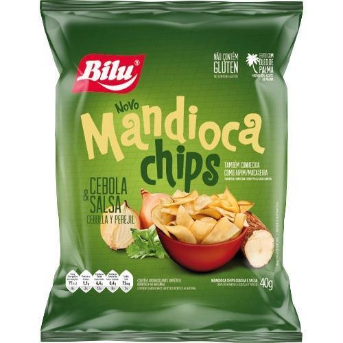 Mandioca Chips Tradicional com Sal - Pacote 40g