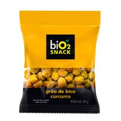 Snack BIO2 Grão de Bico com Cúrcuma Sem Glúten, sem Lactose 40g