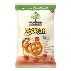 Salgadinho MÃE TERRA Zooreta Pizza Orgânico Vegano 87g Embalagem Econômica
