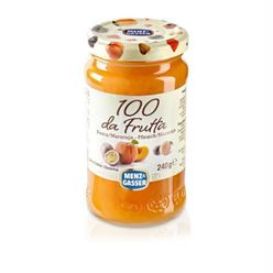 Geleia Italiana MENZ & GASSER 100 da Frutta Pêssego e Maracujá 240g