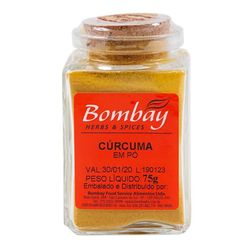 Cúrcuma BOMBAY Herbs & Spices em Pó 75g