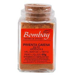 Pimenta Caiena BOMBAY Herbs & Spices em Pó 60g