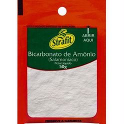 Bicarbonato de amônio STRAFIT 50g