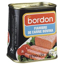 Fiambre BORDON carne bovina 320g