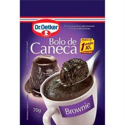 Mistura para Bolo DR OETKER de Caneca Brownie 70g