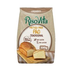 Mistura para Pão RISOVITA Tradicional sem Glúten e sem Lactose 300g