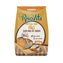 Mistura para Pão RISOVITA Mix de Grãos sem Glúten e sem Lactose 300g