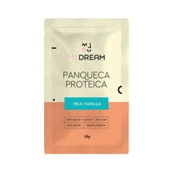 Mistura para Panqueca MY DREAM Low Carb 15g de Proteínas Milk Vanilla sem Glúten e sem Lactose 35g